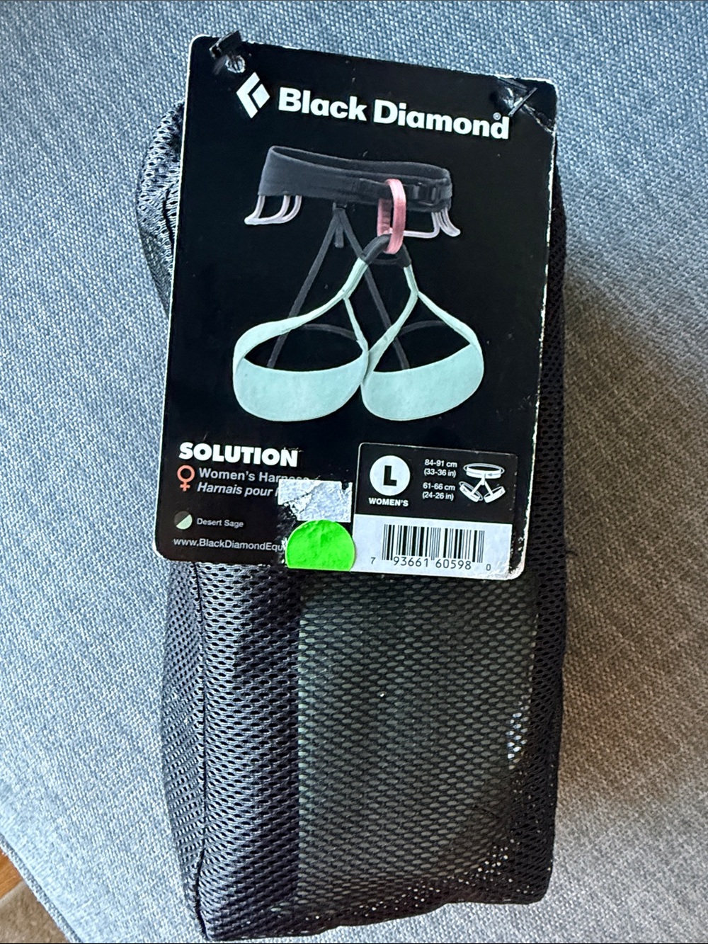 Black diamond solution harness (L)